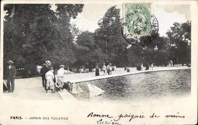 PARIS — JARDIN DES TUILIERIES — Editor não identificado, número de série não visível