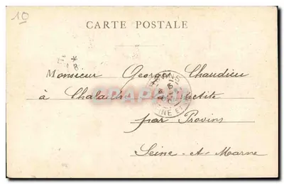 PARIS — JARDIN DES TUILIERIES — Editor não identificado, número de série não visível — Verso