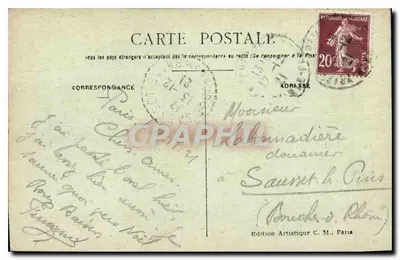 Paryż — Plac Anvers i Święty Serce — Ogólny widok — C.M. — Rewers