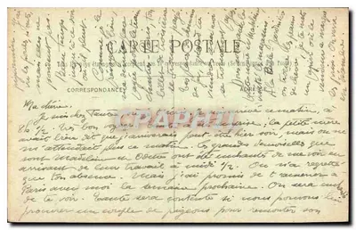 PARYŻ — Wieża Eiffla — zaczęta w styczniu 1887 przez inżyniera Eiffela. Zakończona w marcu 1889. M.D. — Rewers