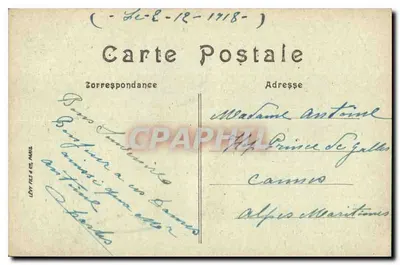 Paris — A Escola Militar, Avenida da Motte-Picquet — LL, n°209 — Verso