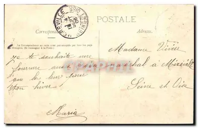 Paris — No Jardim dos Plantas — Lama guanaco — Verso