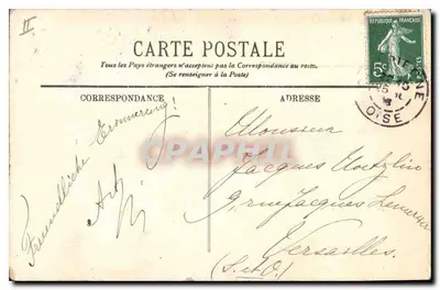 Compiègne — Praça do Palácio de Ville — LL. — n° 161 — Verso