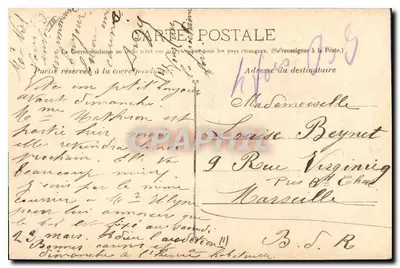Marseille - De Fiscenseurs van N. D. de Garde (Vertrek van de Maagd) — Guende fot. Marseille, n° 561 — Achterkant
