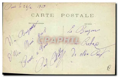 Paryż – Katedra Notre-Dame – Façada — M.J. n°541 — Rewers