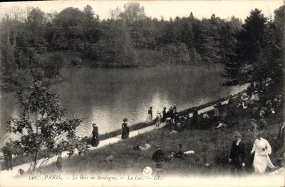 PARIS — O Bois de Boulogne — O Lago — LL. — n° 340