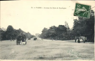 Paris — Avenue du Bois de Boulogne — Editor desconhecido, n° 21