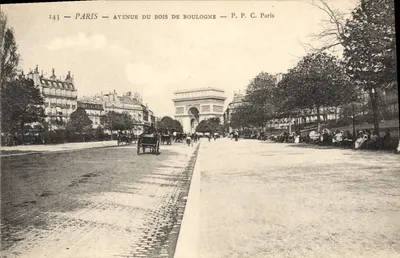 Paris — Avenida do Bois de Boulogne — P. P. C. Paris
