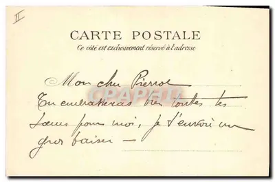 Paris — Avenida do Bois de Boulogne — P. P. C. Paris — Verso
