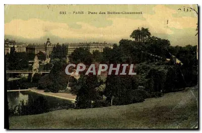 Parc des Buttes-Chaumont — Paris — éditeur inconnu, n° 521