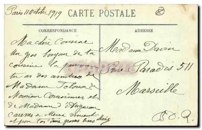 Paryż (IIIe) — Bazylika Madeleine i Rue Royale — LL. — N° 59 — Rewers
