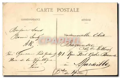 Paris - Torre Eiffel — A. Taride, Editor, Paris — Verso