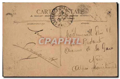 Paryż — Arc de Triomphe du Carrousel — wydawca nieznany, numer serii nie widoczny — Rewers