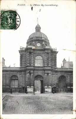 Bilhete postal antigo Paris O Palácio do Luxemburgo