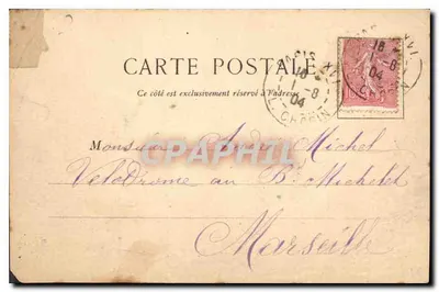 Porte d'Asnières — entrée de la gare — éditeur A.A.D. Paris — Verso