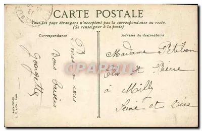 París — El Liceo Janson de Sailly. Entrada Principal — A. V. & Cie, n°726 — Reverso