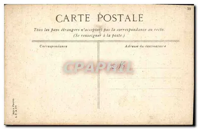 Parigi - Rue Royale — vista dell'avenue con il Palazzo Reale — editore Aqua-Photo L.V. & Cie, n°59 — Verso