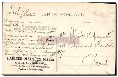 Fontaine de la Paix — Pomnik zwierząt — C. L. C. (wydawca) — Rewers
