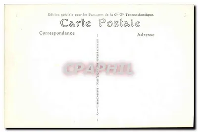 Paryż — Nowy Louvre — Wydawca: C. G. Transatlantique, nr 13 — Rewers