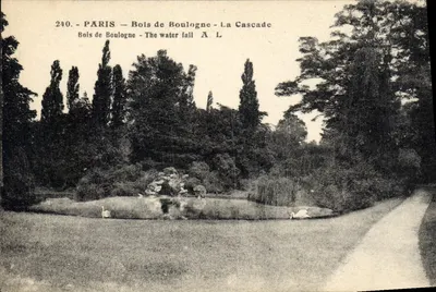 PARIS — Bois de Boulogne — A Cascata — A. L.