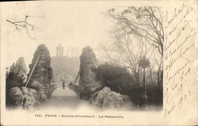 Paris - Buttes-Chaumont - A Ponte — editor desconhecido, n° 168