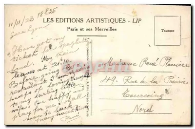 Paris - A Basílica do Sagrado Coração com a Escada Monumental — Os Novos Jardins e o Teleférico — LIP — Verso