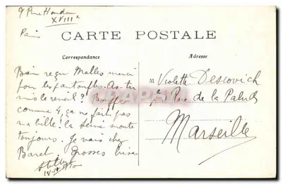 Parigi — La Stazione di Lione — Edizione Estins & Cie, n° 118 — Verso