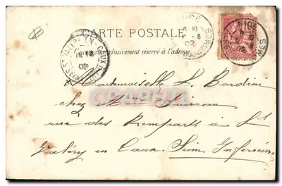 Nice. Port — "POÈMES DE PROVENCE" Jana Aicarda — wydawca: Carte Post. Art., 25, quai Voltaire, Paryż. — Rewers