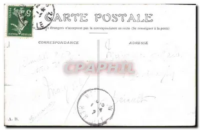 Paryż — Cour du Carrousel — A. B. — Rewers