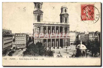 Paryż — Święty Sulpicjusz i plac — LL