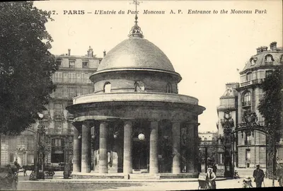 Paris — A Entrada do Parque Monceau — A.P. — n° 367