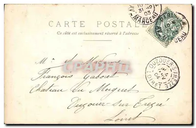Ministério da Guerra — Boulevard Saint-Germain — Paris — editor L. Léonard, n°91 — Verso