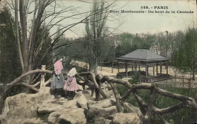 Parque Montsouris - Do alto da Cascata — Paris, n° 548