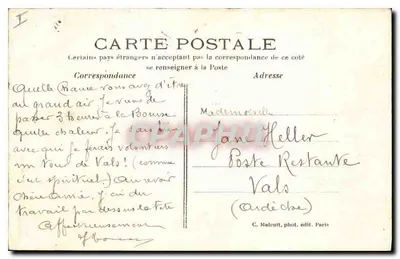 Bois de Boulogne — Moulin à vent — C. M. éditeur — Verso