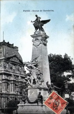 Paryż — Statua Gambetta — wydawca nieznany, numer seryjny nie widoczny