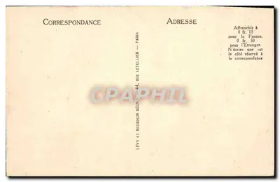 Paris — O Bois de Boulogne — A Cascata — LL — n° 258 — Verso