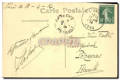Paris — A Madeleine — A.P. Paris — Verso