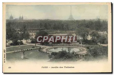 PARIS — Jardim das Tuileries — B. K., Paris, n° 124