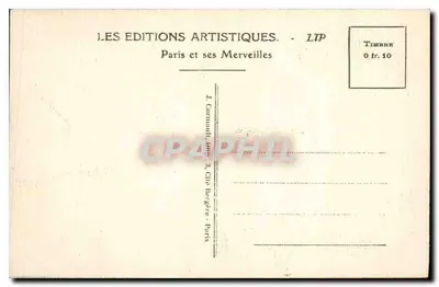 De St-Jacques Toren — Parijs — LES EDITIONS ARTISTIQUES - LIP — Achterkant