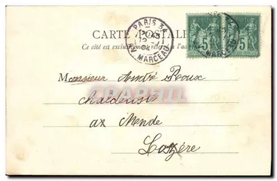 Jardim do Trocadéro — Paris — B. E., Paris — Verso