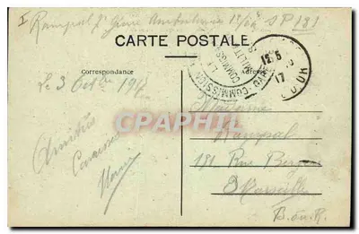 PARIS — A BOLSA — Elevada de 1808 a 1827 por Brongniart e Labarre, modificada em 1903 — M. J. — Verso