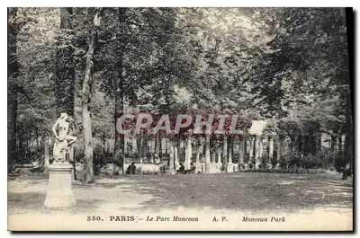 Paris — O Parque Monceau — A.P. Parque Monceau