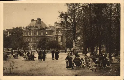 Terrasse do Luxembourg — Paris — Edição de Arte YVON, N° 198