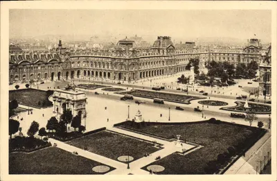 Place du Carrousel — widok panoramiczny — Wydawnictwo Sztuki Yvon, Paryż