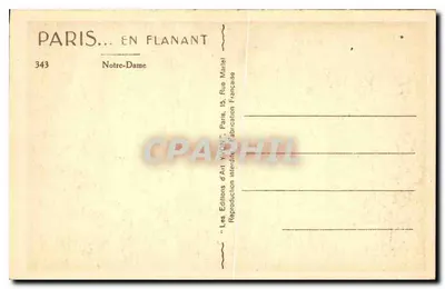 Notre-Dame w Paryżu — widok nocny — Yvon — Rewers