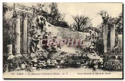 PARIS — Le Monument d'Alfred de Musset — A. P.