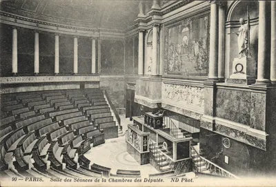 Paris — Sala das Sessões da Câmara dos Deputados — ND Phot. n°90