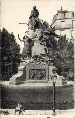 Paryż — Pomnik Victora Hugo — Wydawca L.L. n°408