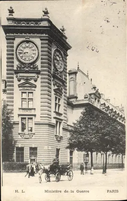 Ministério da Guerra — Paris — H. L.