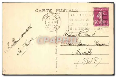 Paryż — Rond-point Champs-Élysées — Tuy — Rewers